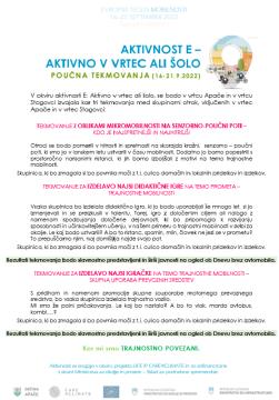 AKTIVNOST E_ 3 TEKMOVANJA V VRTCU APAČE IN STOGOVCI-PREDSTAVITEV